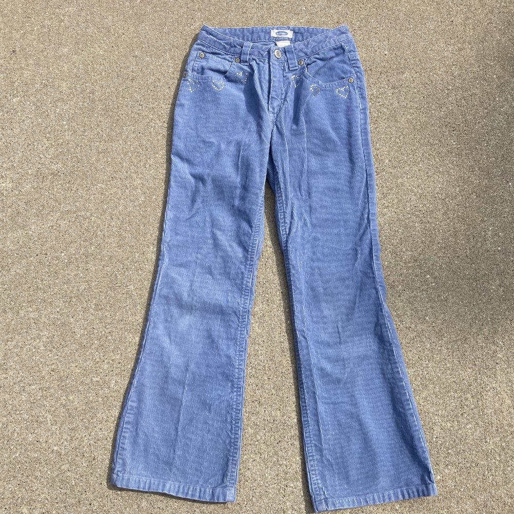 Old Navy Vintage 90's/Y2K Pale Blue Corduroy girls' pants size 8
